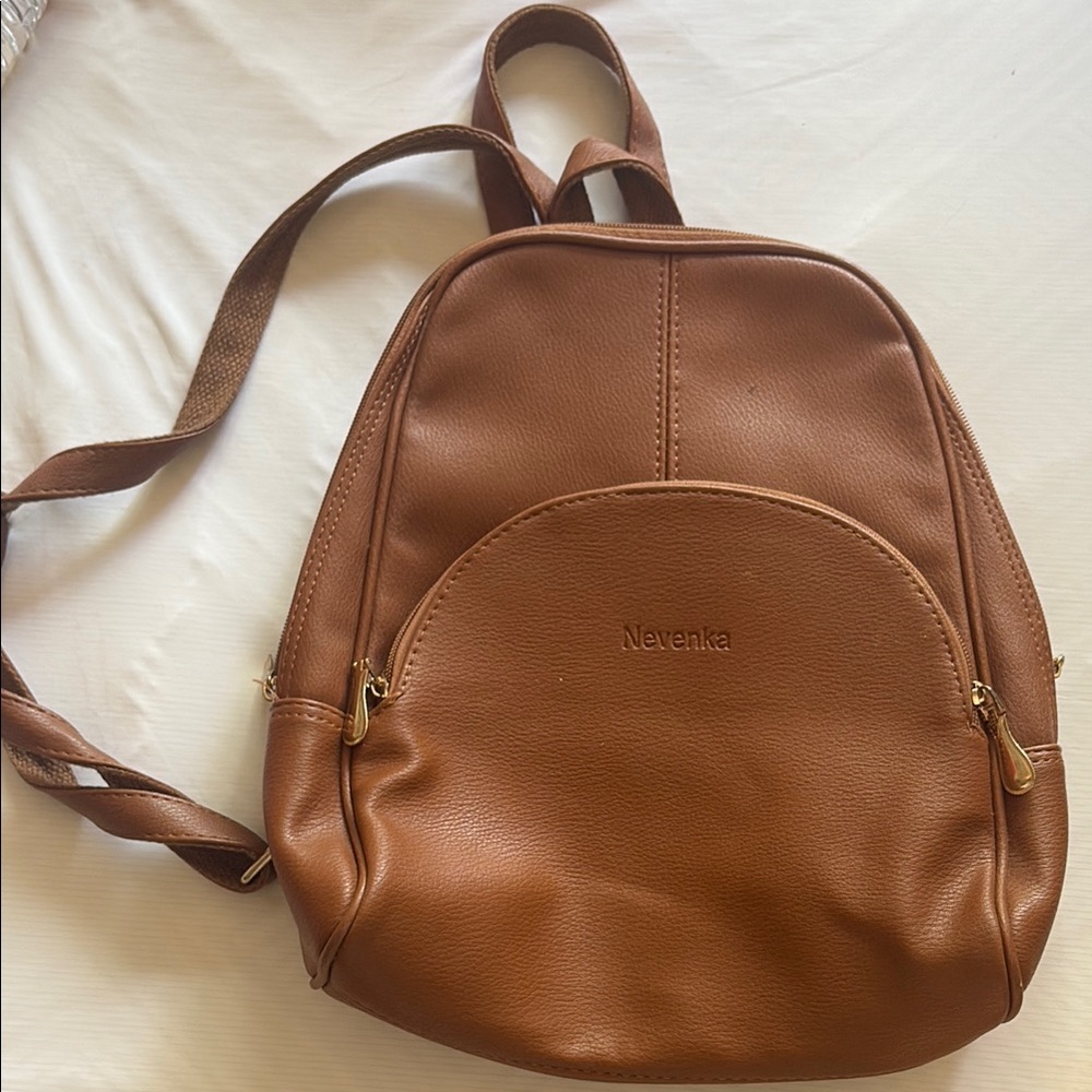 Nevenka Brown Backpack